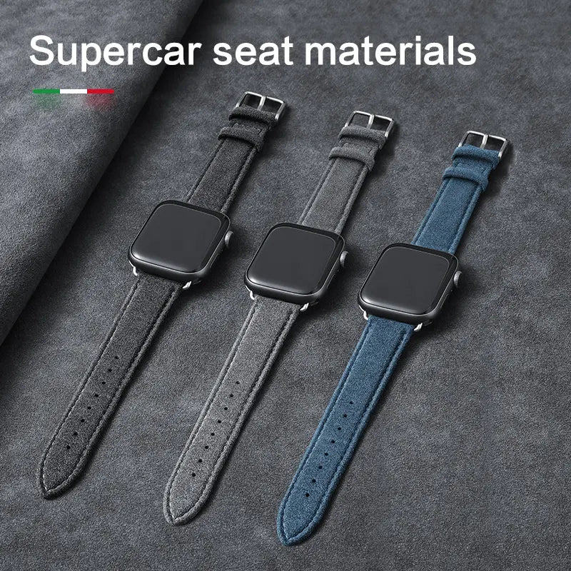 Alcantara Apple Watch Bandje