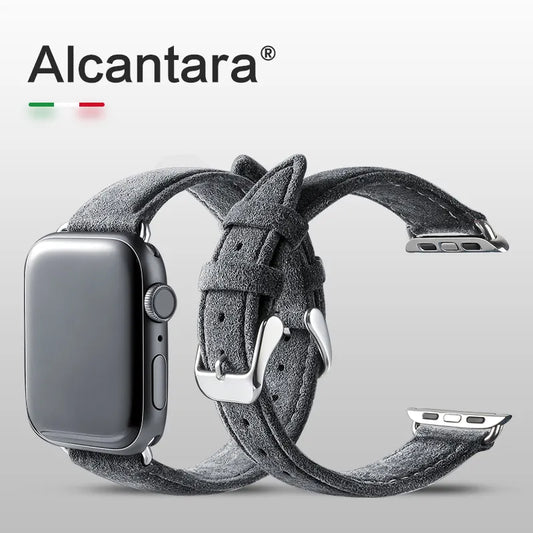 Alcantara Apple Watch Bandje
